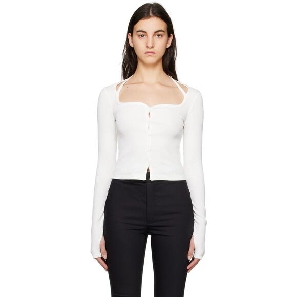 Helmut Lang Square Neck Cardigan - XS - Picture 1 of 4